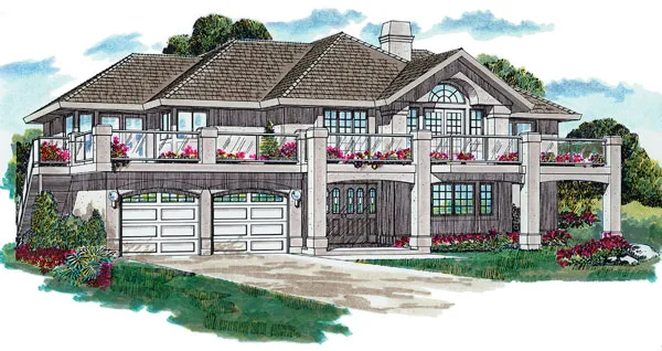 Full Rendering for House Plan #511141