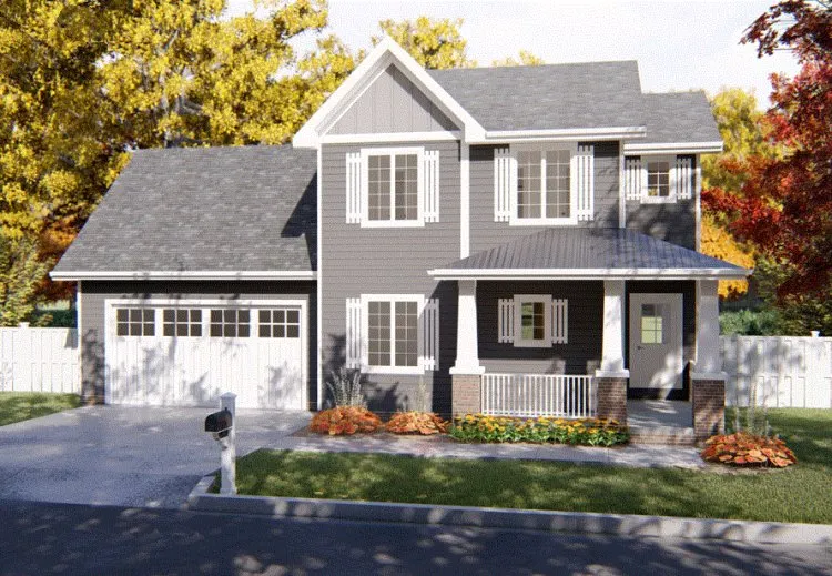 Full Rendering for House Plan #708831