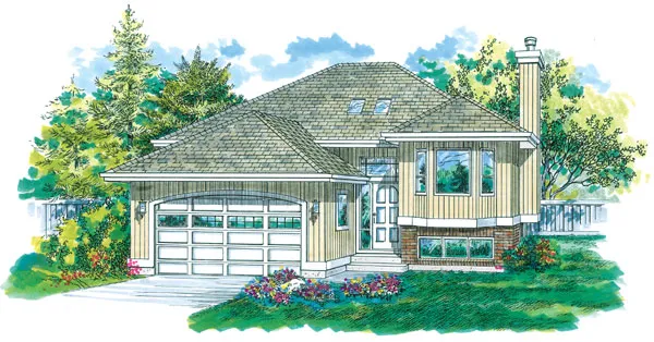 Full Rendering for House Plan #510222