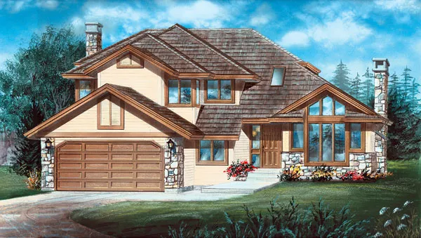 Full Rendering for House Plan #510611