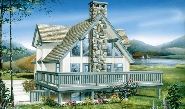 Full Rendering for House Plan #510690