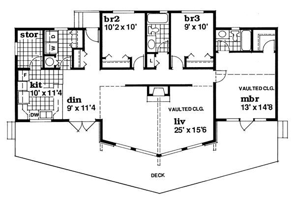 Main Floor Plan for House Plan #510432