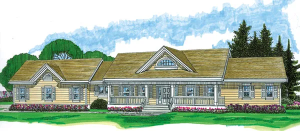 Full Rendering for House Plan #510692