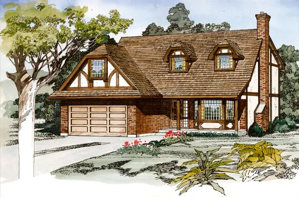 Full Rendering for House Plan #510633
