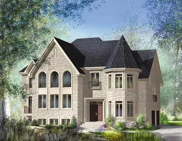 Full Rendering for House Plan #175412