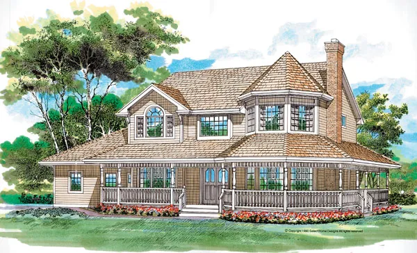 Full Rendering for House Plan #510802
