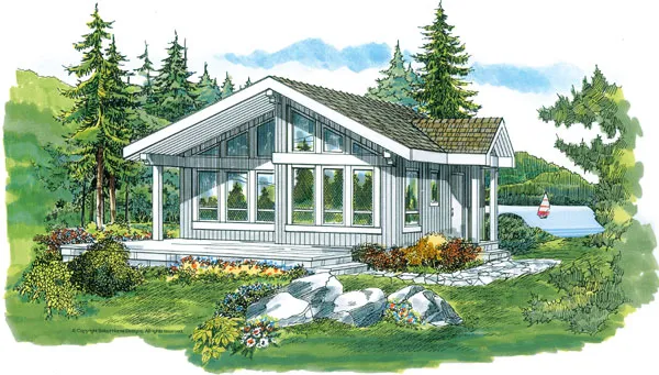 Full Rendering for House Plan #510712