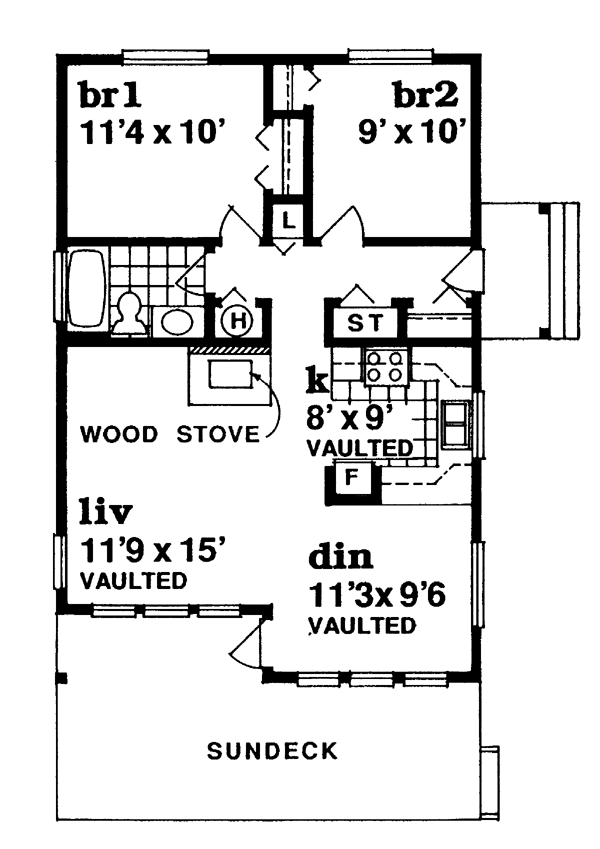 Main Floor Plan for House Plan #510712