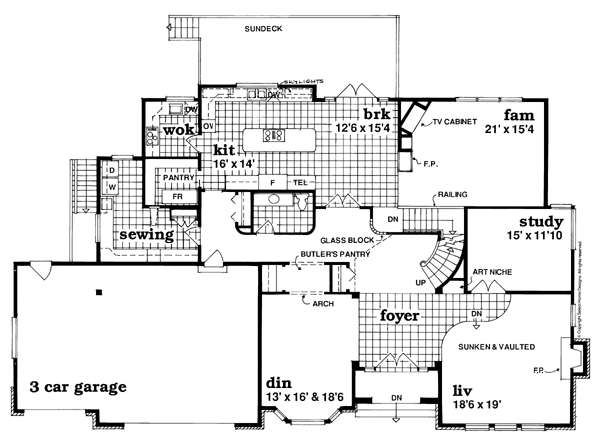 Main Floor Plan for House Plan #510252