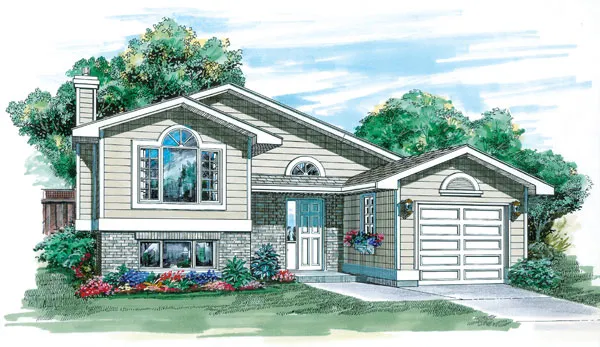 Full Rendering for House Plan #510531