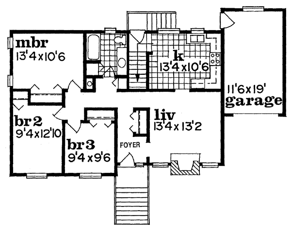 Main Floor Plan for House Plan #510631