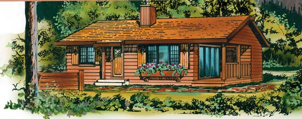 Full Rendering for House Plan #510114