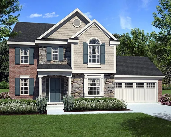 Full Rendering for House Plan #539550