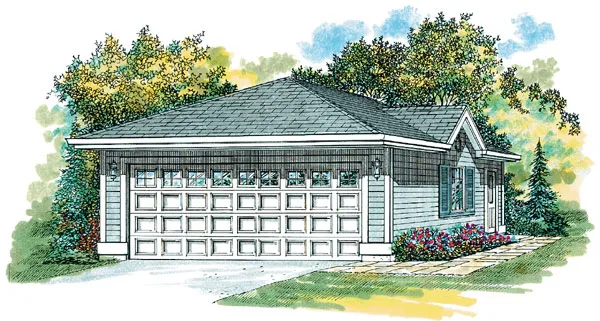 Full Rendering for House Plan #510333