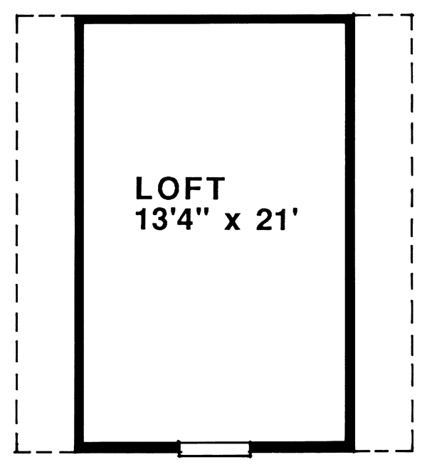 Attic Plan for House Plan #517000