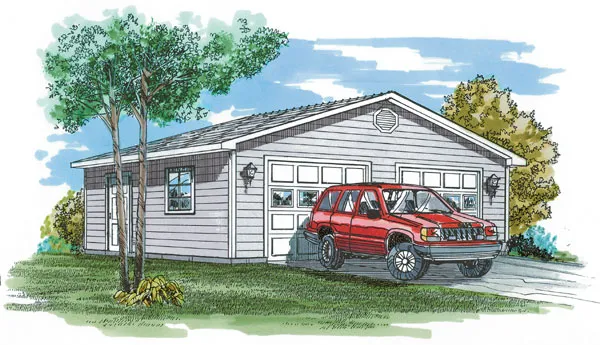 Full Rendering for House Plan #518008