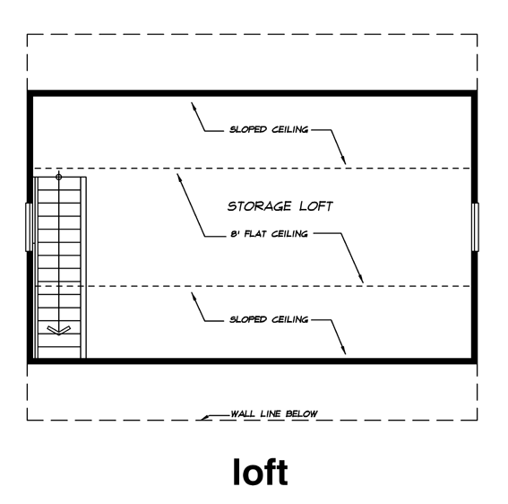 Attic Plan for House Plan #511100