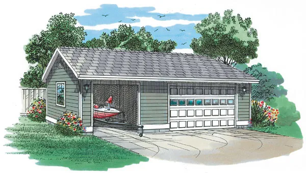 Full Rendering for House Plan #510410