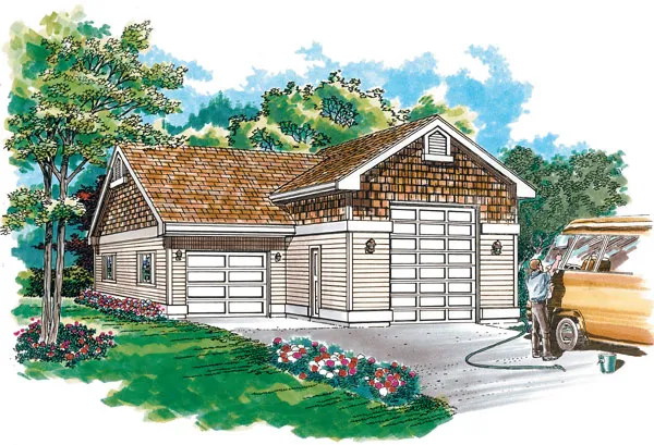 Full Rendering for House Plan #510810