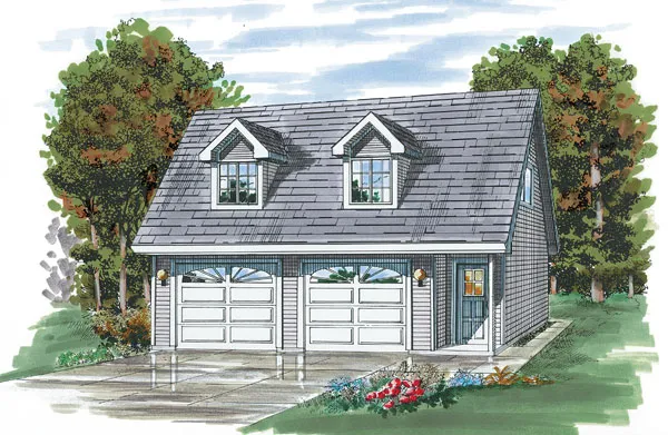 Full Rendering for House Plan #510220