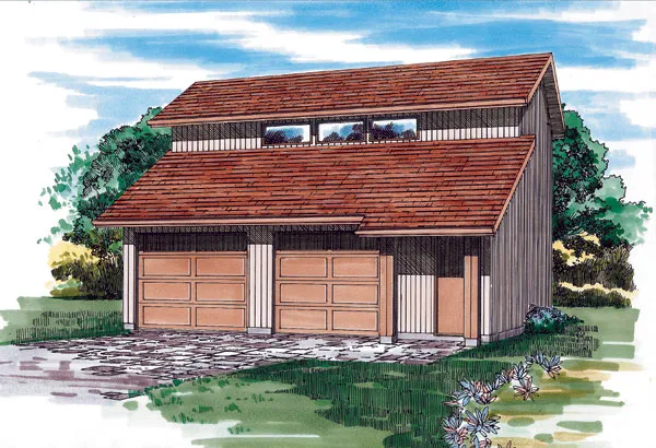Full Rendering for House Plan #513200