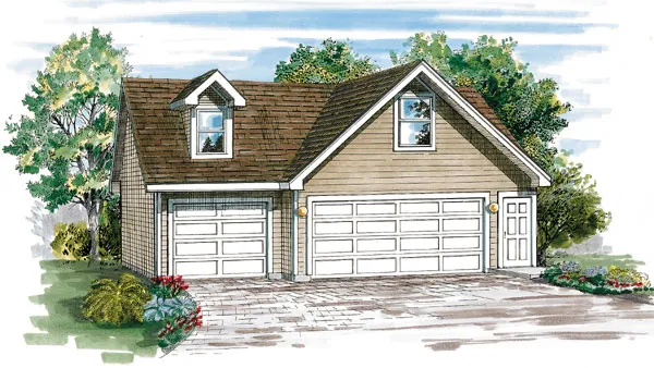 Full Rendering for House Plan #510620