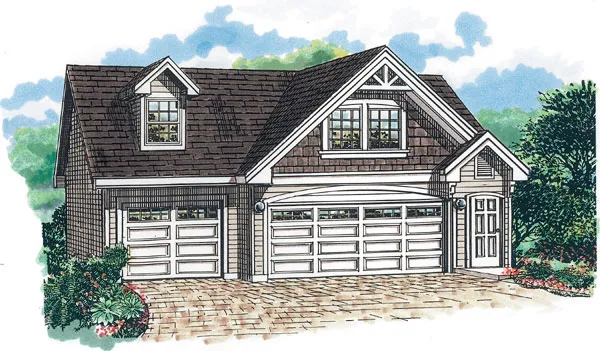 Full Rendering for House Plan #510820