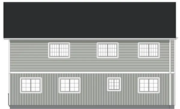 Rear Elevation for House Plan #222116