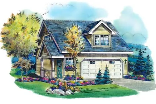 Full Rendering for House Plan #136534