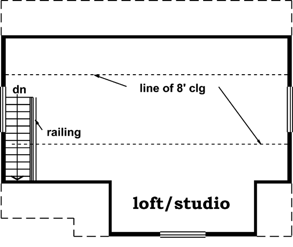 Attic Plan for House Plan #510040