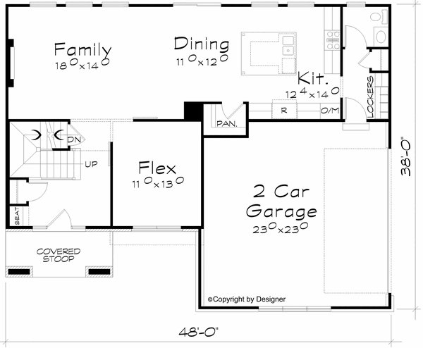 Main Floor Plan for House Plan #153722
