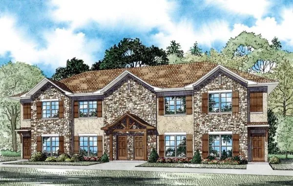 Full Rendering for House Plan #317931