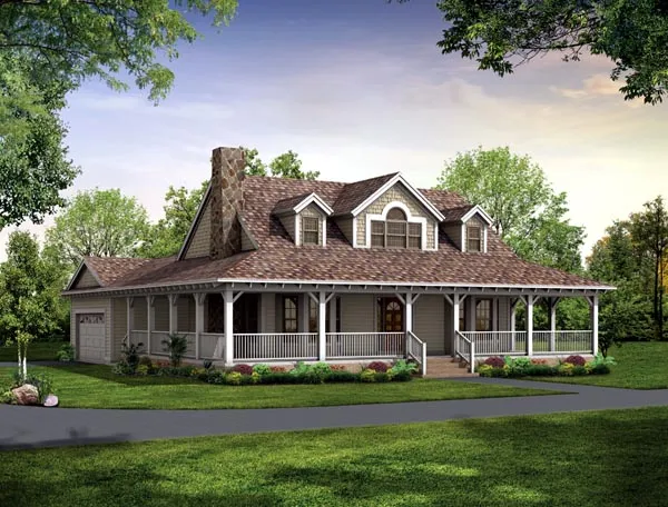 Full Rendering for House Plan #527532