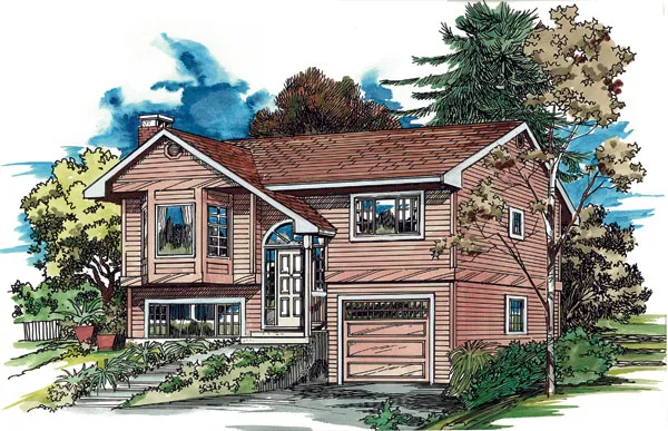 Full Rendering for House Plan #510840