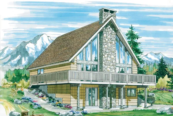 Full Rendering for House Plan #510872