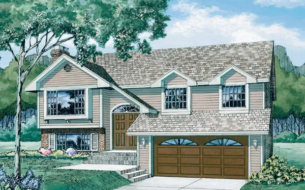 Full Rendering for House Plan #510460