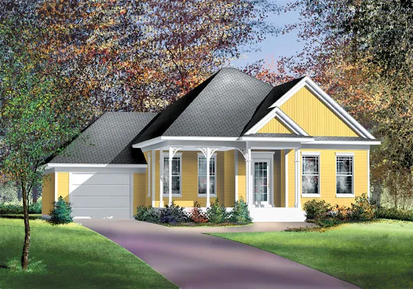 Full Rendering for House Plan #171971