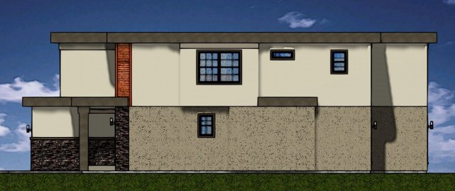 Right Elevation for House Plan #195030