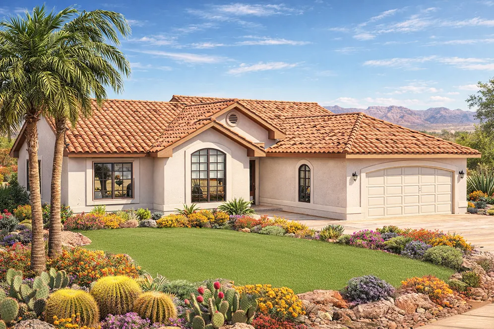 Full Rendering for House Plan #342451