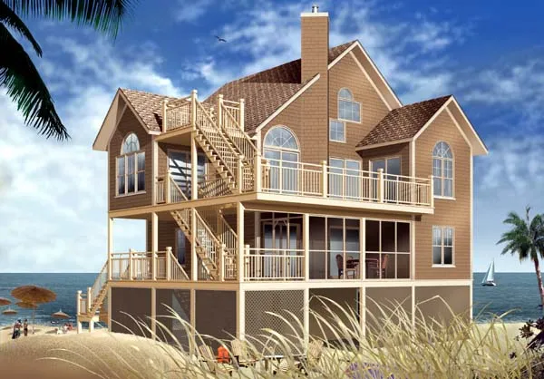 Full Rendering for House Plan #143494