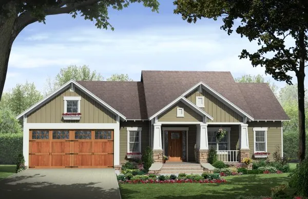 Full Rendering for House Plan #217261