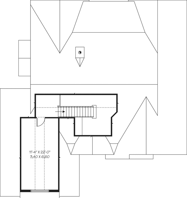 Attic Plan for House Plan #146423