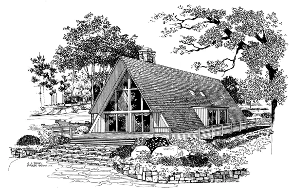 Full Rendering for House Plan #521541
