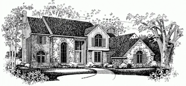 Full Rendering for House Plan #520555