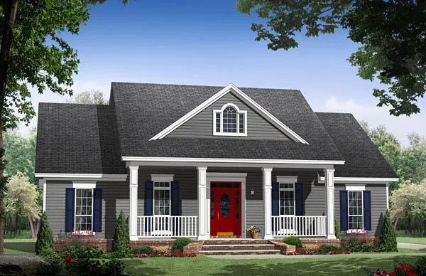 Full Rendering for House Plan #213561