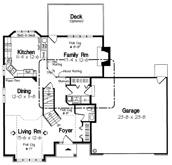 Main Floor Plan for House Plan #187630