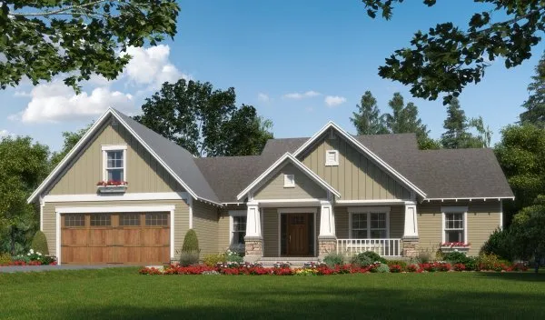 Full Rendering for House Plan #212012
