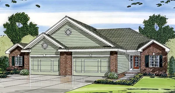 Full Rendering for House Plan #708732