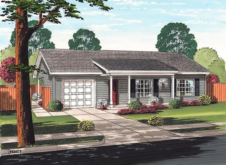 Full Rendering for House Plan #250279