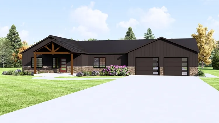 Full Rendering for House Plan #754891